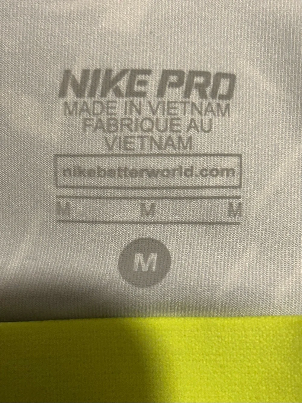 Nike Shorts with Neon Yellow Waistband